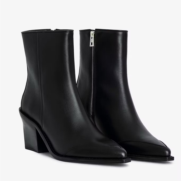 Zadig & Voltaire Cara Black Heeled Boots Size 41 - Picture 1 of 7